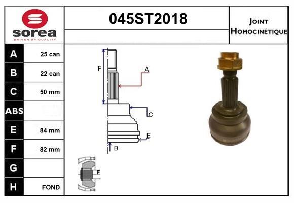 StartCar 045ST2018 Joint kit, drive shaft 045ST2018: Buy near me in Poland at 2407.PL - Good price!