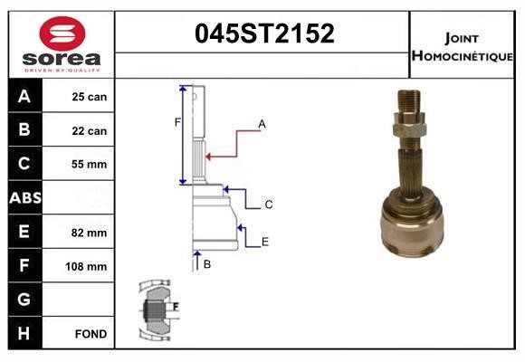 StartCar 045ST2152 Przegub homokinetyczny 045ST2152: Dobra cena w Polsce na 2407.PL - Kup Teraz!