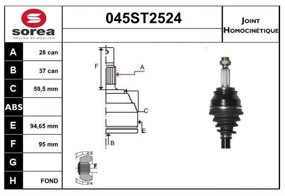 StartCar 045ST2524 ШРКШ 045ST2524: Приваблива ціна - Купити у Польщі на 2407.PL!