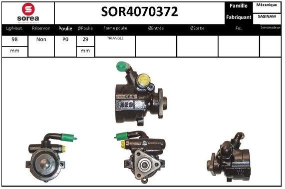 StartCar SOR4070372 Pompa hydrauliczna, układ kierowniczy SOR4070372: Dobra cena w Polsce na 2407.PL - Kup Teraz!
