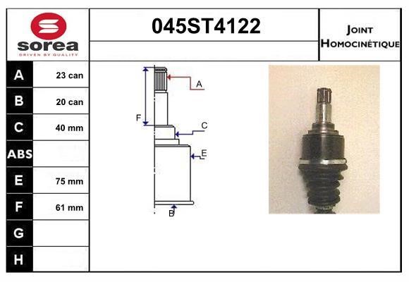 StartCar 045ST4122 Joint kit, drive shaft 045ST4122: Buy near me in Poland at 2407.PL - Good price!