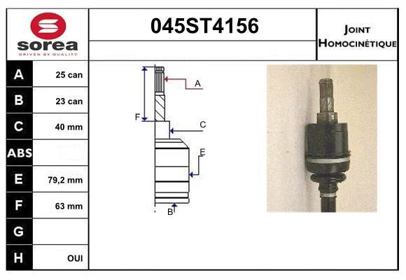 StartCar 045ST4156 Joint kit, drive shaft 045ST4156: Buy near me in Poland at 2407.PL - Good price!
