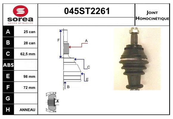StartCar 045ST2261 Joint kit, drive shaft 045ST2261: Buy near me in Poland at 2407.PL - Good price!