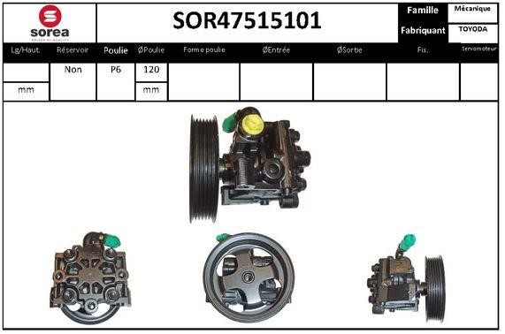 StartCar SOR47515101 Hydraulic Pump, steering system SOR47515101: Buy near me in Poland at 2407.PL - Good price!