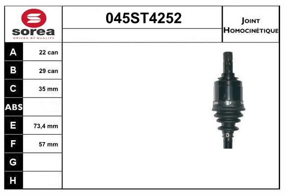 StartCar 045ST4252 Gelenksatz, antriebswelle 045ST4252: Kaufen Sie zu einem guten Preis in Polen bei 2407.PL!