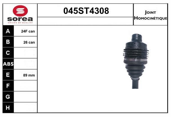 StartCar 045ST4308 Joint kit, drive shaft 045ST4308: Buy near me in Poland at 2407.PL - Good price!