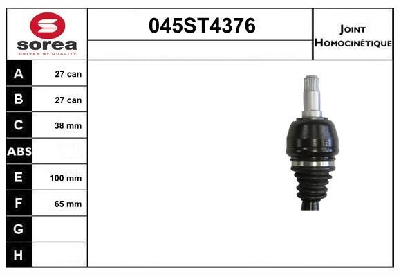 StartCar 045ST4376 Joint kit, drive shaft 045ST4376: Buy near me in Poland at 2407.PL - Good price!