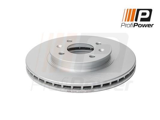 ProfiPower 3B1091 Front brake disc ventilated 3B1091: Buy near me in Poland at 2407.PL - Good price!