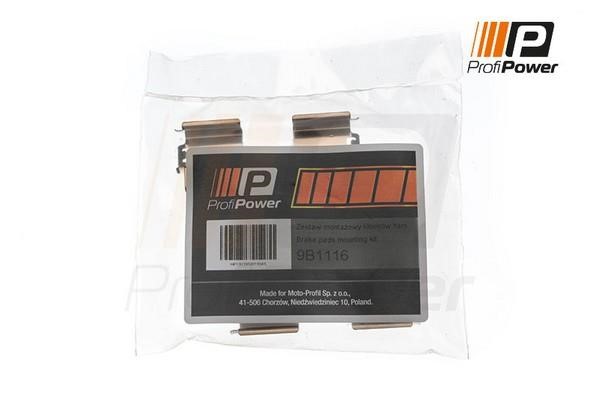 ProfiPower 9B1116 Mounting kit brake pads 9B1116: Buy near me in Poland at 2407.PL - Good price!