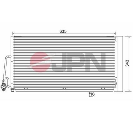 JPN 60C9087-JPN Радиатор кондиционера 60C9087JPN: Купить в Польше - Отличная цена на 2407.PL!