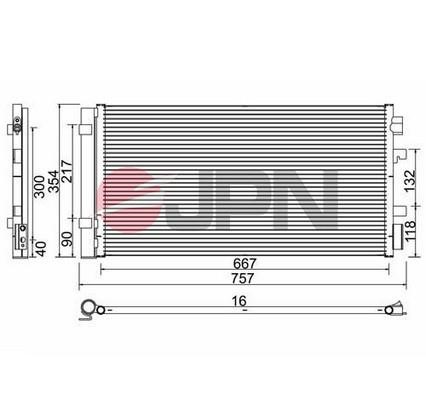 JPN 60C9128-JPN Condenser, air conditioning 60C9128JPN: Buy near me at 2407.PL in Poland at an Affordable price!