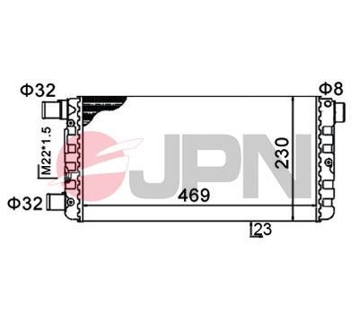 JPN 60C9016-JPN Радиатор охлаждения двигателя 60C9016JPN: Отличная цена - Купить в Польше на 2407.PL!