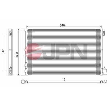 JPN 60C9120-JPN Condenser, air conditioning 60C9120JPN: Buy near me at 2407.PL in Poland at an Affordable price!