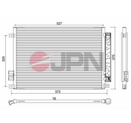 JPN 60C9099-JPN Радиатор кондиционера 60C9099JPN: Купить в Польше - Отличная цена на 2407.PL!