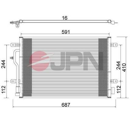 JPN 60C9075-JPN Condenser, air conditioning 60C9075JPN: Buy near me at 2407.PL in Poland at an Affordable price!