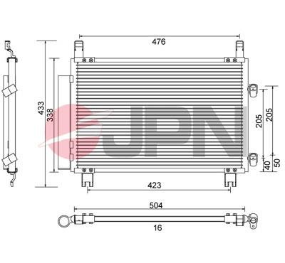 JPN 60C9133-JPN Радиатор кондиционера 60C9133JPN: Купить в Польше - Отличная цена на 2407.PL!