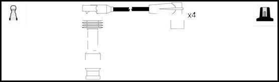 Lemark HOES1383 Провода высоковольтные, комплект HOES1383: Купить в Польше - Отличная цена на 2407.PL!