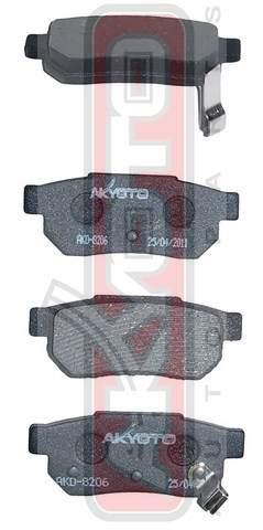 Akyoto AKD-8206 Rear disc brake pads, set AKD8206: Buy near me in Poland at 2407.PL - Good price!