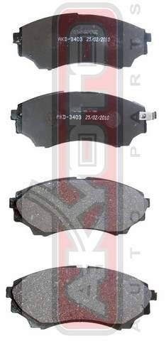 Akyoto AKD-3403 Front disc brake pads, set AKD3403: Buy near me in Poland at 2407.PL - Good price!
