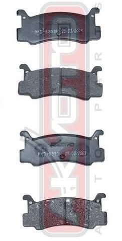 Akyoto AKD-6353 Rear disc brake pads, set AKD6353: Buy near me in Poland at 2407.PL - Good price!