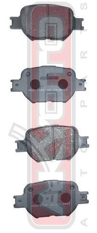 Akyoto AKD-1287 Front disc brake pads, set AKD1287: Buy near me in Poland at 2407.PL - Good price!