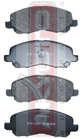 Akyoto AKD-1262 Front disc brake pads, set AKD1262: Buy near me in Poland at 2407.PL - Good price!