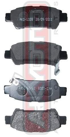 Akyoto AKD-1328 Rear disc brake pads, set AKD1328: Buy near me in Poland at 2407.PL - Good price!