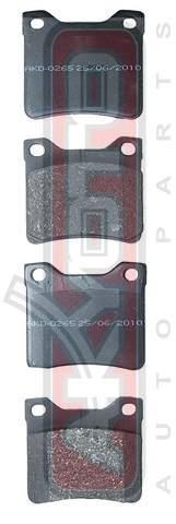 Akyoto AKD-0265 Rear disc brake pads, set AKD0265: Buy near me in Poland at 2407.PL - Good price!