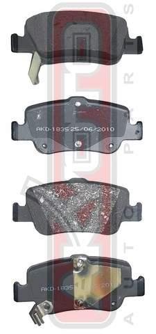 Akyoto AKD-1835 Rear disc brake pads, set AKD1835: Buy near me in Poland at 2407.PL - Good price!