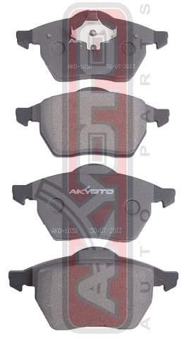 Akyoto AKD-1030 Front disc brake pads, set AKD1030: Buy near me in Poland at 2407.PL - Good price!