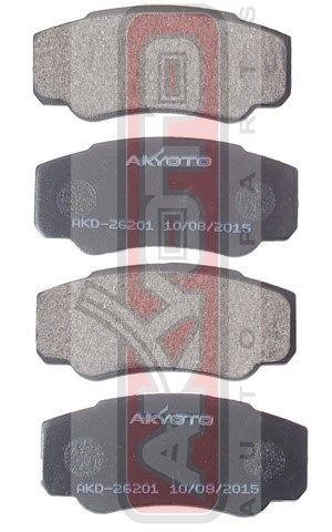 Akyoto AKD-26201 Тормозные колодки дисковые задние, комплект AKD26201: Отличная цена - Купить в Польше на 2407.PL!