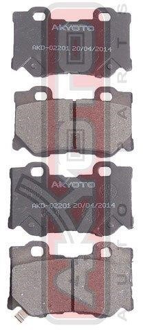 Akyoto AKD-02201 Scheibenbremsbeläge hinten eingestellt AKD02201: Kaufen Sie zu einem guten Preis in Polen bei 2407.PL!