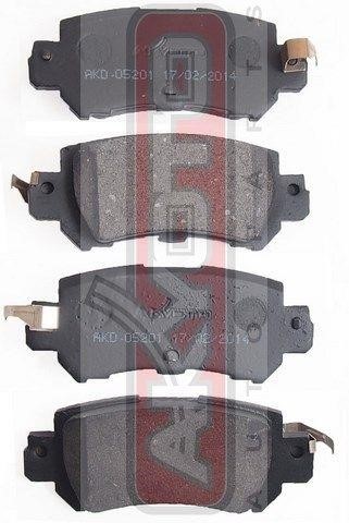 Akyoto AKD-05201 Тормозные колодки дисковые задние, комплект AKD05201: Отличная цена - Купить в Польше на 2407.PL!