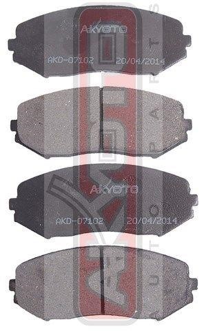 Akyoto AKD-07102 Klocki hamulcowe przód, komplet AKD07102: Dobra cena w Polsce na 2407.PL - Kup Teraz!