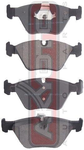 Akyoto AKD-19102 Front disc brake pads, set AKD19102: Buy near me in Poland at 2407.PL - Good price!