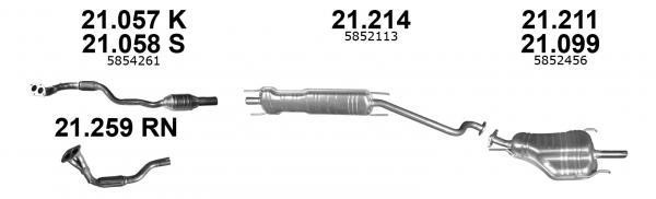 Izawit 21.214 Central silencer 21214: Buy near me in Poland at 2407.PL - Good price!