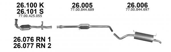 Izawit 26.005 Central silencer 26005: Buy near me in Poland at 2407.PL - Good price!