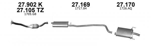 Izawit 27.169 Central silencer 27169: Buy near me in Poland at 2407.PL - Good price!