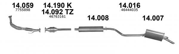 Izawit 14.016 Muffler assy 14016: Buy near me in Poland at 2407.PL - Good price!