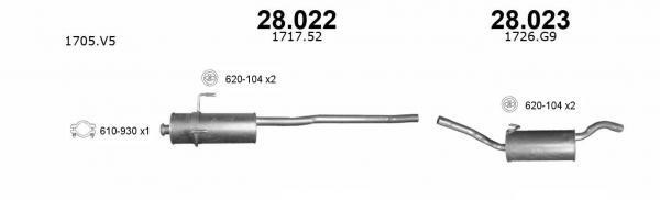 Izawit 28.022 Central silencer 28022: Buy near me in Poland at 2407.PL - Good price!