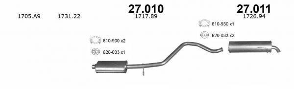 Izawit 27.010 Central silencer 27010: Buy near me in Poland at 2407.PL - Good price!