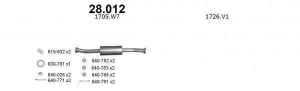 Izawit 28.012 Box with front pipe 28012: Buy near me in Poland at 2407.PL - Good price!