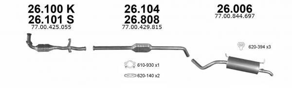 Izawit 26.104 Central silencer 26104: Buy near me in Poland at 2407.PL - Good price!