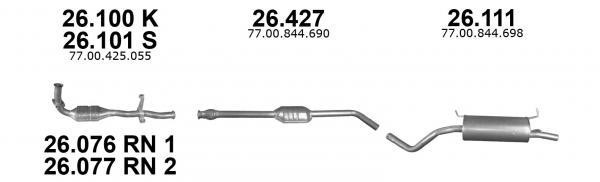 Izawit 26.427 Central silencer 26427: Buy near me in Poland at 2407.PL - Good price!