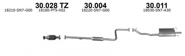 Izawit 30.004 Глушитель, средняя часть 30004: Отличная цена - Купить в Польше на 2407.PL!