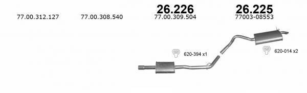 Izawit 26.226 Central silencer 26226: Buy near me in Poland at 2407.PL - Good price!