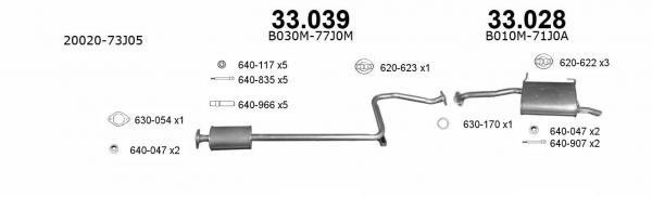 Izawit 33.039 Central silencer 33039: Buy near me in Poland at 2407.PL - Good price!