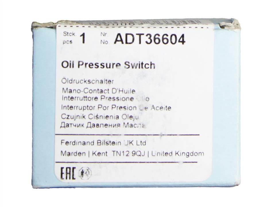 Czujnik ciśnienia oleju Blue Print ADT36604