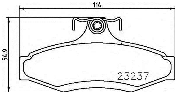 Koreastar KBPD-007 Rear disc brake pads, set KBPD007: Buy near me in Poland at 2407.PL - Good price!