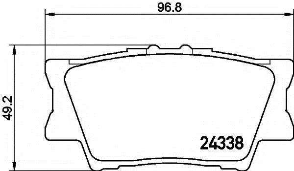 Koreastar KBPG-126 Rear disc brake pads, set KBPG126: Buy near me in Poland at 2407.PL - Good price!